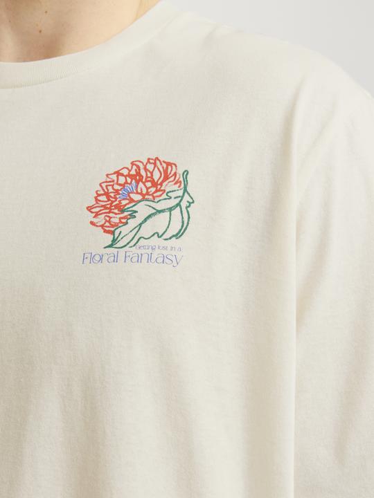 Actual product image Jack & Jones Jorfloral Tee Ss Crew Neck Ft Styd Pls (XXL)