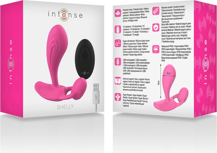 Productafbeelding Intense Shelly Anaalplug Afstandsbediening Roze