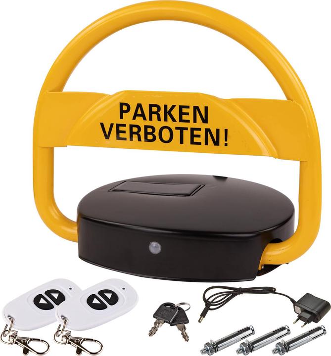 Produktbild Dema Parkplatzbügel Parkplatzsperre mit Solarpanel Fernbedienung