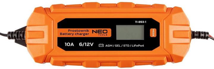 Immagine prodotto Neo Caricabatterie automatico 10A/160W 3-200Ah per batterie ad acido / AGM / GEL (12V, 10 A)