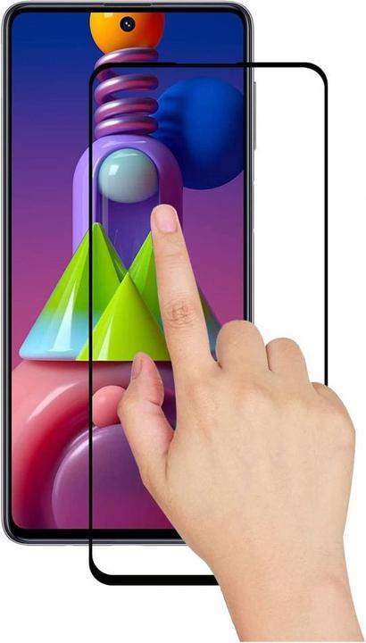 Produktbild Screenguard Samsung Galaxy M51 Full Screen Panzerglas Schutzfolie 2.5D 9H (1 Stück, Samsung Galaxy M51)