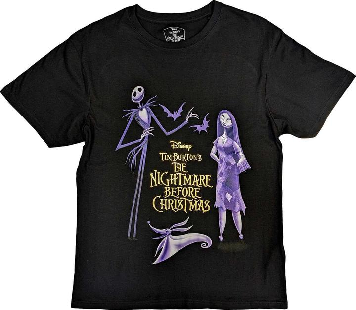 Immagine prodotto Dick Smith Maglietta unisexe adulte Jack et Sally - Personaggi in cotone con decorazioni (XL)