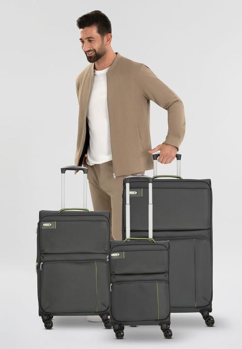 Produktbild D&N Travel Line 6704 4-Rollen Kofferset 3tlg. (208 l, XL (ab 115l))