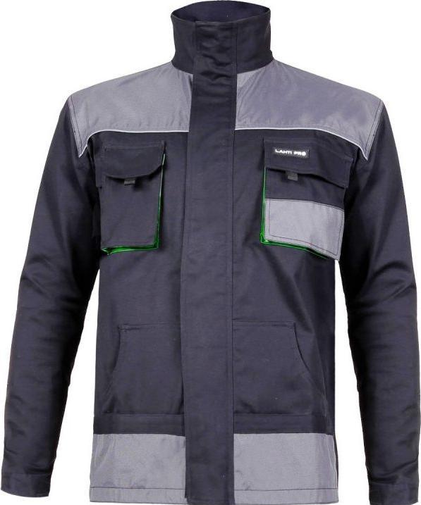 Produktbild Lahti Pro Work Sweatshirt Cotton Black/Green Size L (L4040752) (L)