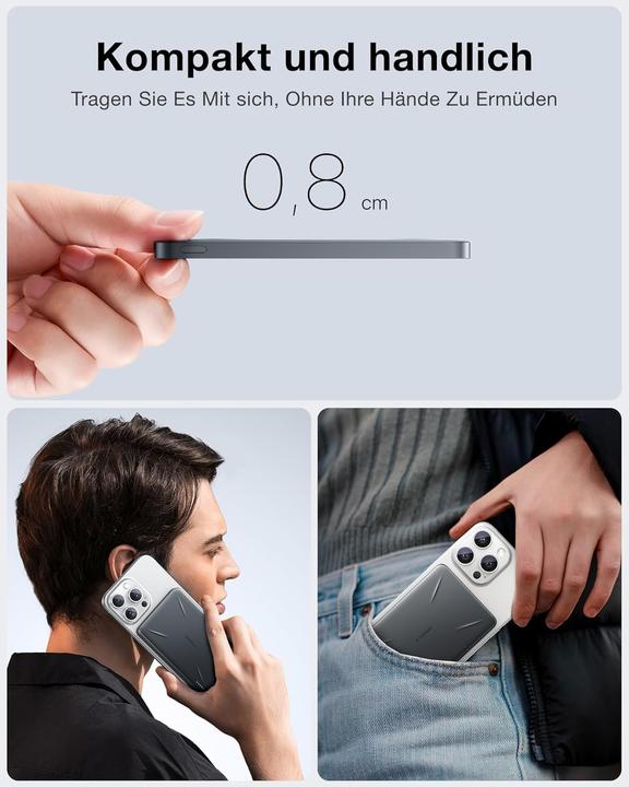 Produktbild Torras Ultra Slim MagPro - Magnetische Powerbank 5000mAh (5000 mAh)