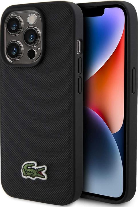 Image du produit Lacoste LCHMP15XPVCK iPhone 15 Pro Max 6.7" czarny/black hardcase Iconic Petit Pique MagSafe (Apple iPhone 15 Pro)