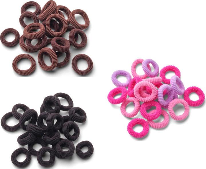 Produktbild Trisa Frottée Kinder-Haargummis 20mm schwarz 20 Stk. (Haargummi)