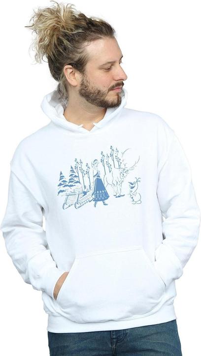 Immagine prodotto Disney Frozen Anna Sven And Olaf Felpa con Cappuccio Uomo (S)