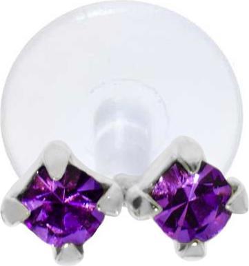 Produktbild Bijouteria Ohrpiercing (Kristall, Silber 925, Bioplast)