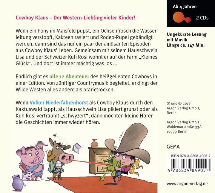 Produktbild Der Cowboy Klaus Geschichtenschatz (Eva Muszynski, Karsten Teich, Volker Niederfahrenhorst, Deutsch)