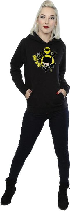 Actual product image Womens/Ladies Chibi Batman Swinging Hoodie (XXL)