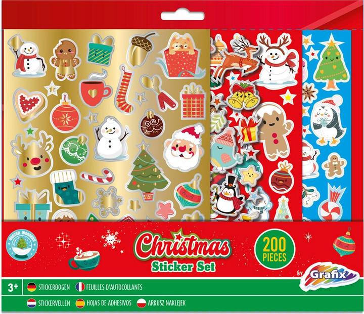 Actual product image Grafix Christmas sticker set