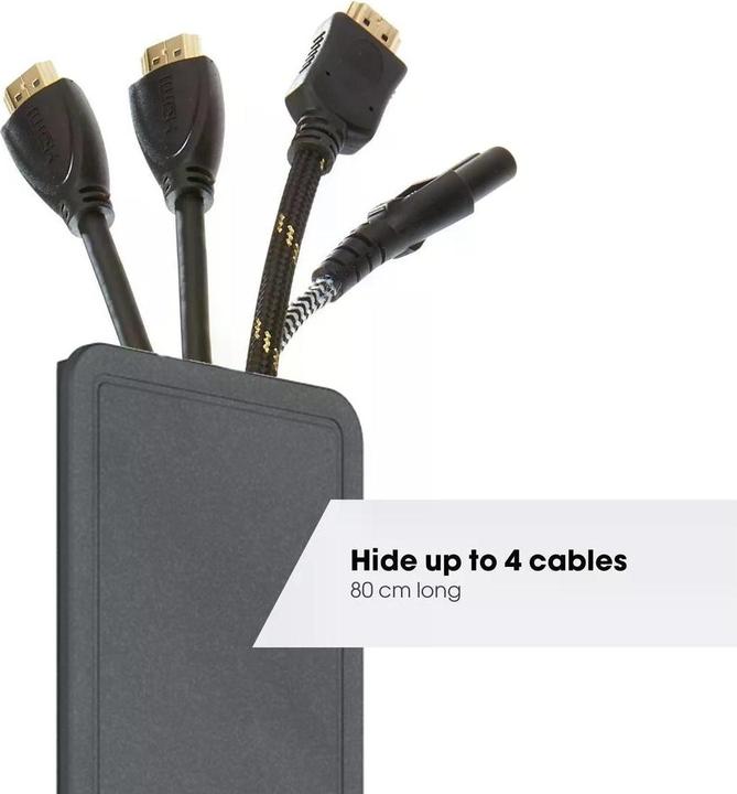 Produktbild Vogels Kabelkanal,80cm,Schwarz,Vertikal oder Horizontal montierbar (Kabelkanal, 80 cm)