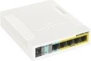 Produktbild MikroTik RouterBOARD RB260GSP - Switch - verwaltet - 1 x 10/100/1000 + 4 x 10/100/1000 (PoE) + 1... (6 Ports)