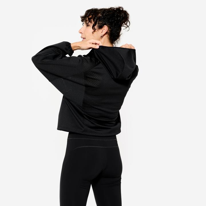 Produktbild Domyos Trainingsjacke Damen perforiert - Light schwarz (XL)