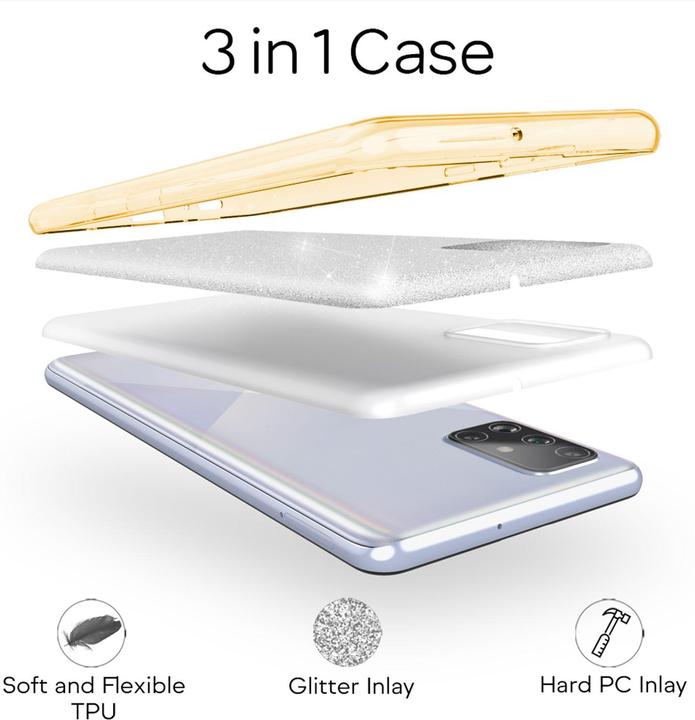 Produktbild Nalia Glitzer Hülle (Samsung Galaxy A51)