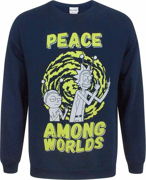 Immagine prodotto Rick And Morty Felpa Hommes Paix entre les mondes (XXL)