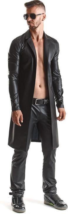 Actual product image Regnes Fetish Planet Herren Wetlook Mantel "RMSergio001" (L)
