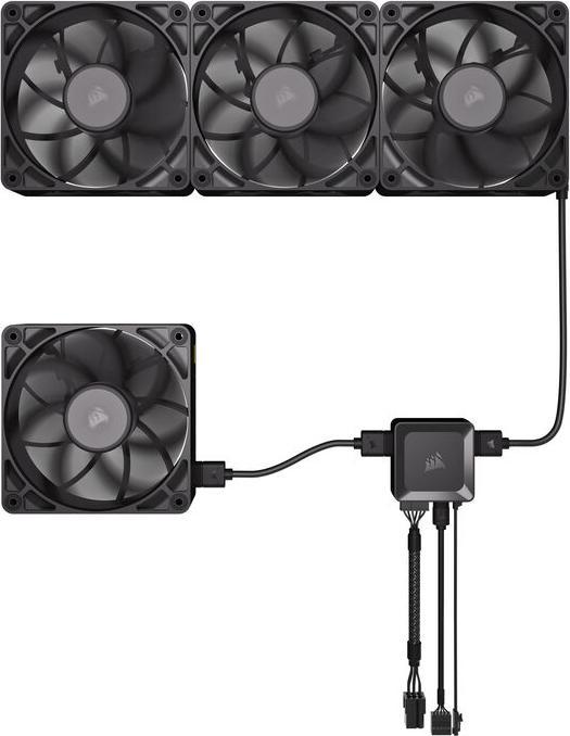 Actual product image Corsair RX MAX Series, iCUE LINK RX120 MAX, 120mm Fan, Triple Fan Kit (120 mm, 3 x)