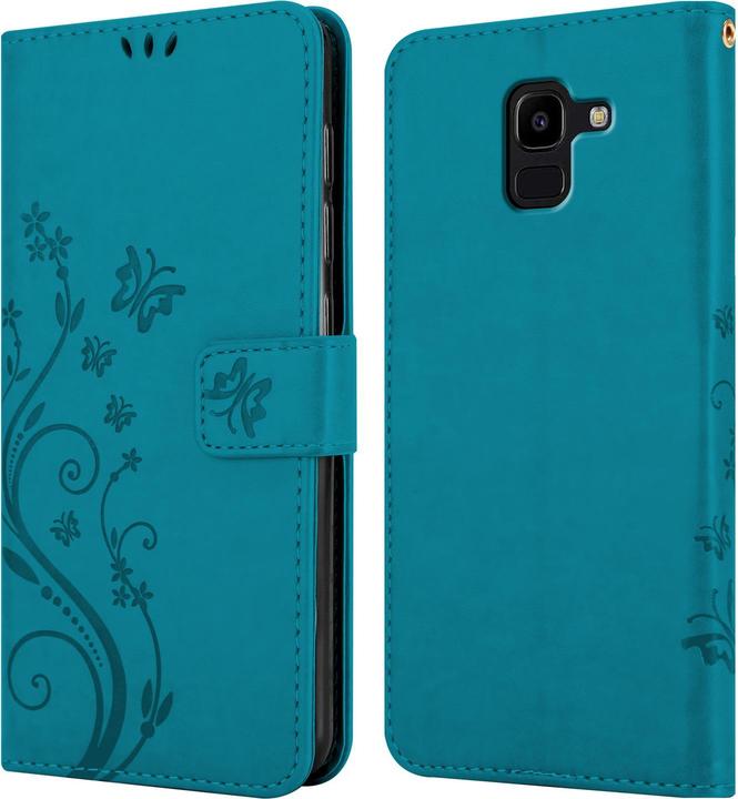 Productafbeelding Cadorabo Bloemen Boekomslag (Samsung Galaxy J6 (2018))
