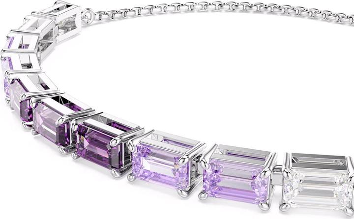 Actual product image Swarovski Matrix Armband Baguette Schliff Violett (24 cm, Swarovski Metal)
