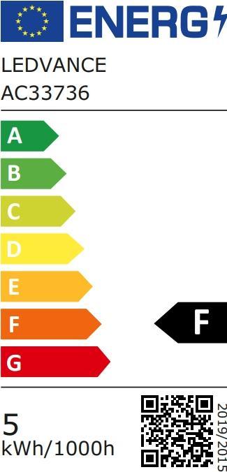 Etichetta energetica Osram Lampada a LED con riflettore (GU10, 4.50 W, 350 lm, 1 x, F)
