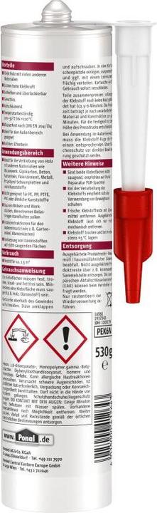 Actual product image Ponal Construction PUR adhesive Wood glue PEK6N 530 g (530 g)