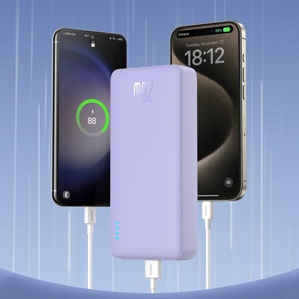 Produktbild Baseus Airpow 20000mAh 20W powerbank (purple) (20000 mAh, 20 W, 74 Wh)