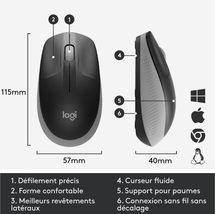 Image du produit Logitech M190 (Sans fil)