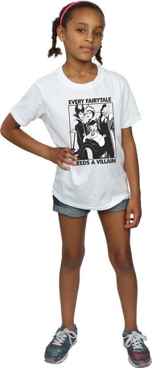 Image du produit Disney Filles Chaque conte de fées a besoin d'un méchant T-Shirt en coton (140, 146)