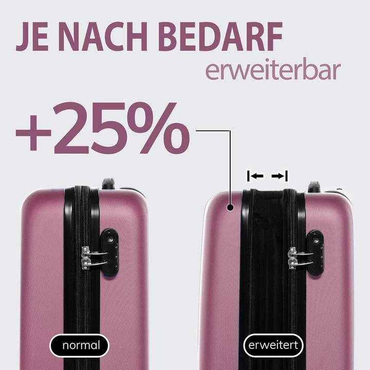 Immagine prodotto Fergé 3-teiliges Hartschalenkoffer-Set "Toulouse" (110 l, Bagaglio a mano (fino a 50 litri), M (50 - 90l), L (90 - 115l))