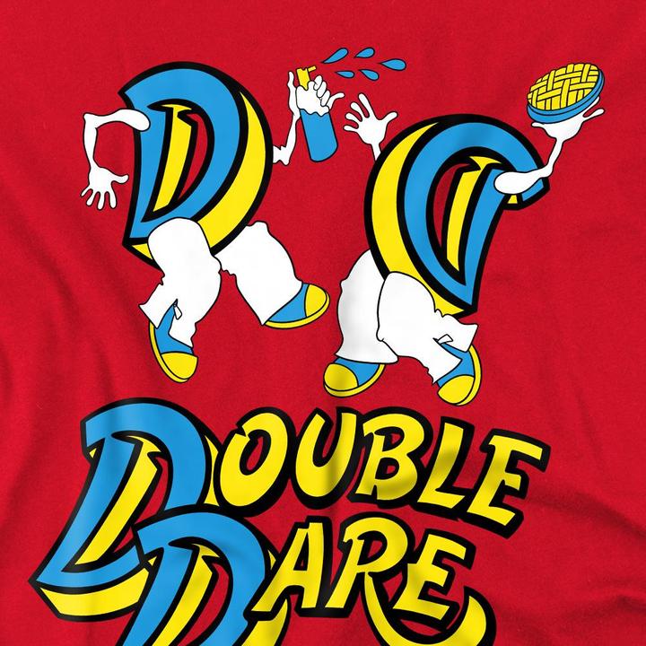 Actual product image double dare Mens Vintage Logo T-Shirt (L)