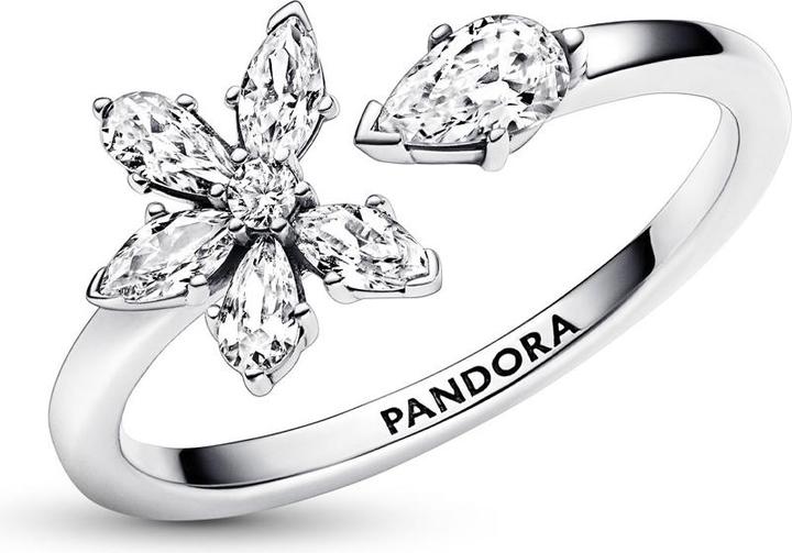 Produktbild Pandora Funkelndes Herbarium Cluster Offener Ring (60, 925 Silber)