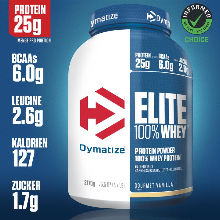 Image du produit Dymatize Elite 100% Whey (Vanille, 1 pcs, 2170 g)