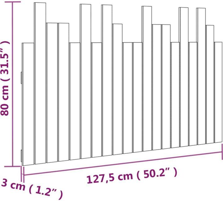 Actual product image VidaXL Ammon (127.5 x 3 x 80 cm)