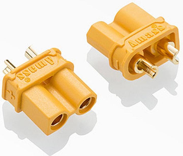 Produktbild Jamara Hochstromstecker/Buchse XT30 vergoldet Grip 1 Paar