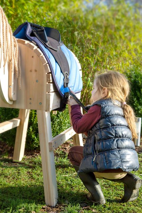 Actual product image small foot Wooden horse