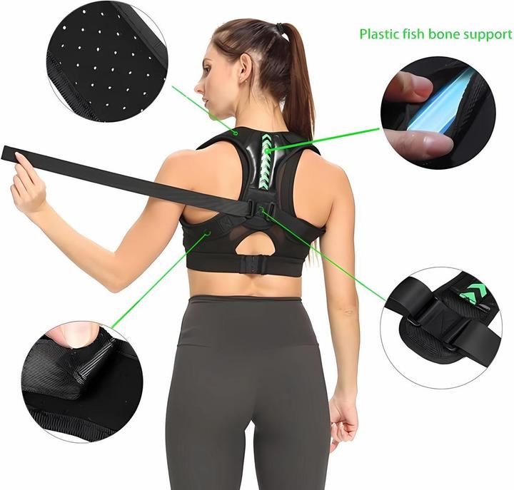 Produktbild König Design Rückenhalter Geradehalter Sport Rückenbandage Haltungskorrektur Stabilisator Neu (M)