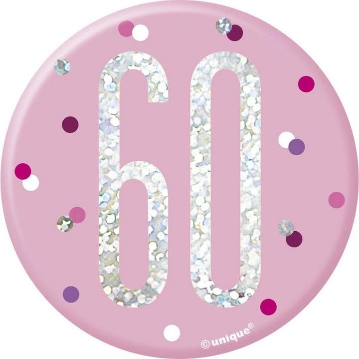Unique Party Nummer Abzeichen 60. Geburtstag