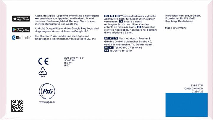 Produktbild Oral-B Elektrische Zahnbürste iO Series6 Pink Sand (Oszillierende Zahnbürste)