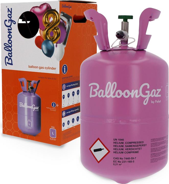 Actual product image Folat Disposable helium bottle for 12 - 30 balloons"