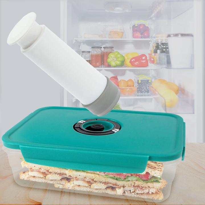 Immagine prodotto Excellent Houseware Vaso per la conservazione sottovuoto con chiusura a scatto, inclusa pompa per il vuoto, 2300 ml (2.30 l)