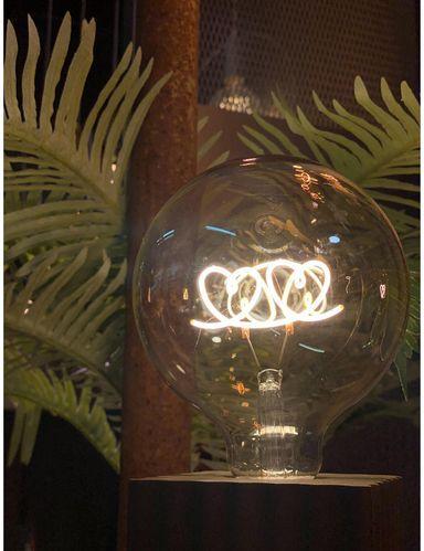 Actual product image Illurbana Glow Double Hearts standing (E27, 4 W, 300 lm, 1 x, G)
