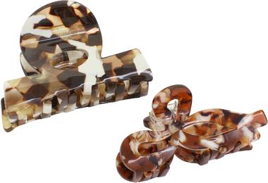 Trisa Fashion Acrylklemme Braun 2 Stk. (2 Stk.)