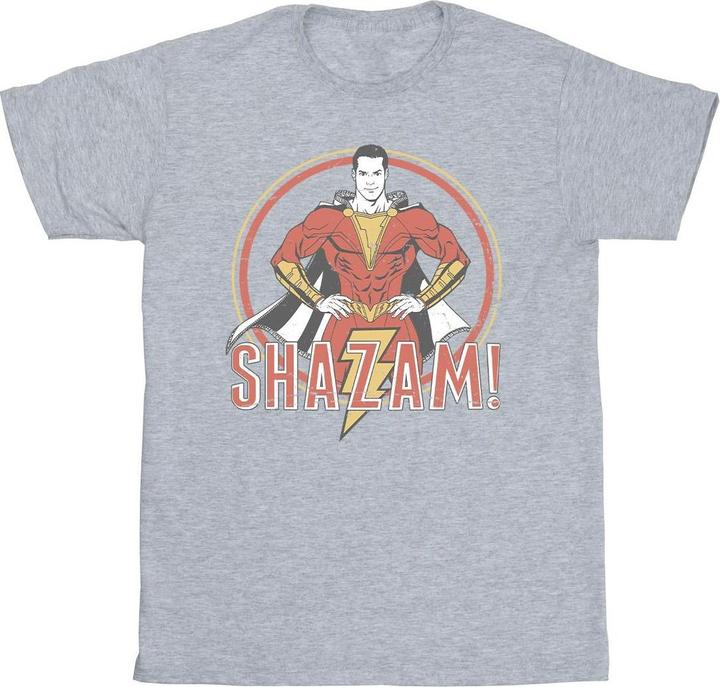 Immagine prodotto Shazam Retro Circle Distressed Maglietta Uomo (3XL)