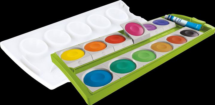 Actual product image Pelikan Colour box 12ST K12G green (Mint, 12 ml)