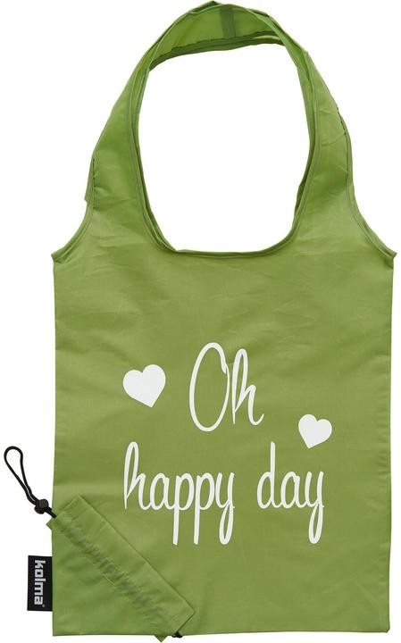 Actual product image Kolma Einkaufstasche RPET "Oh happy day" olivgrün