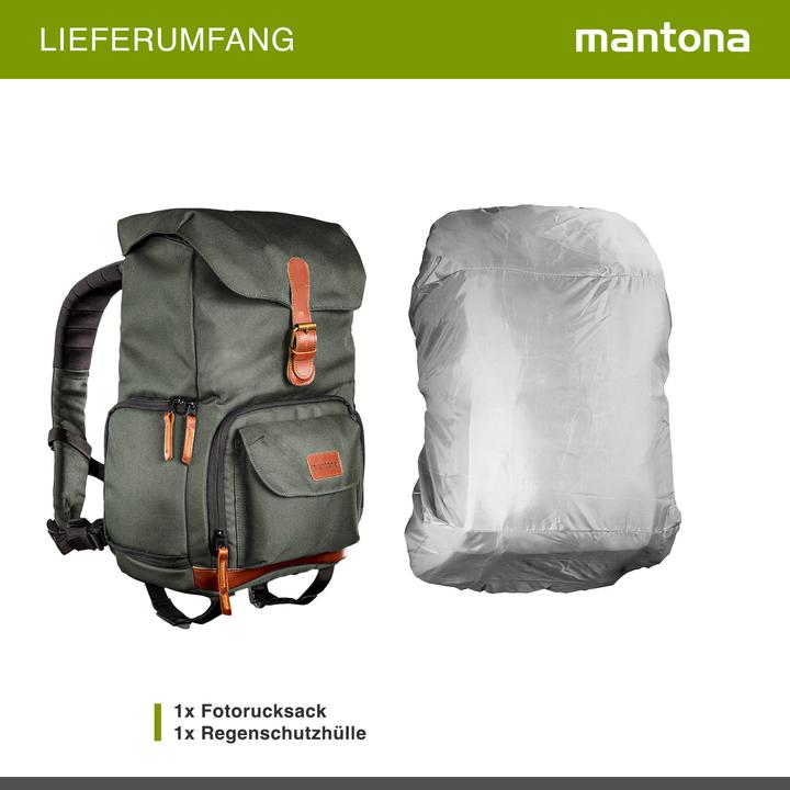 Actual product image mantona Luis junior retro photo backpack (Photo backpack, 29.70 l)