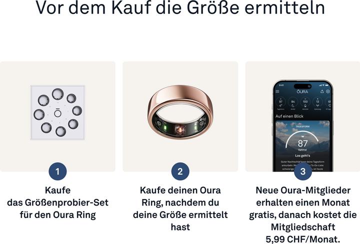 Actual product image Oura Ring Gen3 Horizon (11, Pink gold)