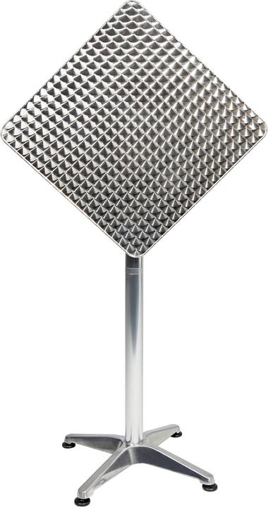 Produktbild Mojawo Bistrostehtisch Aluminium 60x60cm H70/110cm Höhenverstellbar klappbar (60 cm)